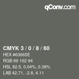 Color code: CMYK 3 / 0 / 8 / 60 | qconv.com