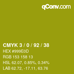 Color code: CMYK 3 / 0 / 92 / 38 | qconv.com