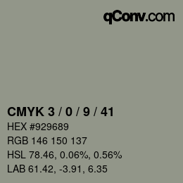 Color code: CMYK 3 / 0 / 9 / 41 | qconv.com