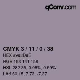 Color code: CMYK 3 / 11 / 0 / 38 | qconv.com