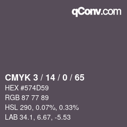 Color code: CMYK 3 / 14 / 0 / 65 | qconv.com