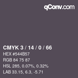 Código de color: CMYK 3 / 14 / 0 / 66 | qconv.com