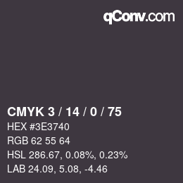 Color code: CMYK 3 / 14 / 0 / 75 | qconv.com