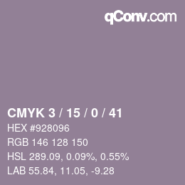 Color code: CMYK 3 / 15 / 0 / 41 | qconv.com