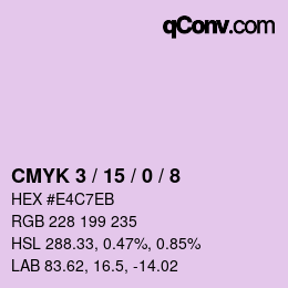 Color code: CMYK 3 / 15 / 0 / 8 | qconv.com