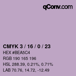 Color code: CMYK 3 / 16 / 0 / 23 | qconv.com