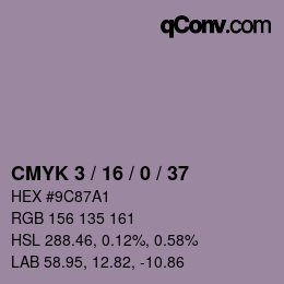 Código de color: CMYK 3 / 16 / 0 / 37 | qconv.com