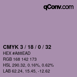 Color code: CMYK 3 / 18 / 0 / 32 | qconv.com