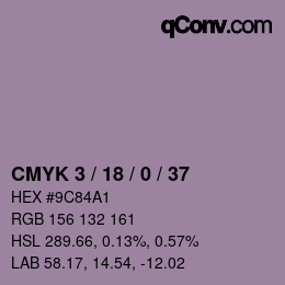 Código de color: CMYK 3 / 18 / 0 / 37 | qconv.com