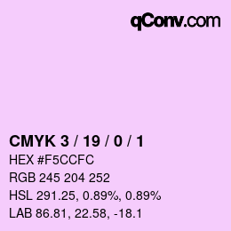 Color code: CMYK 3 / 19 / 0 / 1 | qconv.com