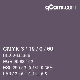Color code: CMYK 3 / 19 / 0 / 60 | qconv.com
