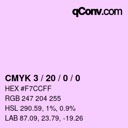 Color code: CMYK 3 / 20 / 0 / 0 | qconv.com