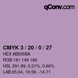 Color code: CMYK 3 / 20 / 0 / 27 | qconv.com