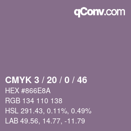 Color code: CMYK 3 / 20 / 0 / 46 | qconv.com