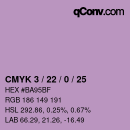 Color code: CMYK 3 / 22 / 0 / 25 | qconv.com
