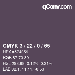 カラーコード: CMYK 3 / 22 / 0 / 65 | qconv.com