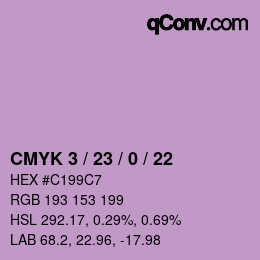 Color code: CMYK 3 / 23 / 0 / 22 | qconv.com