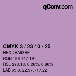 カラーコード: CMYK 3 / 23 / 0 / 25 | qconv.com