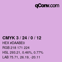 カラーコード: CMYK 3 / 24 / 0 / 12 | qconv.com