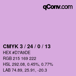 カラーコード: CMYK 3 / 24 / 0 / 13 | qconv.com