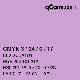 カラーコード: CMYK 3 / 24 / 0 / 17 | qconv.com