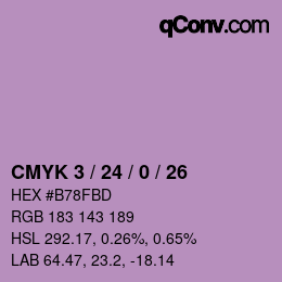 カラーコード: CMYK 3 / 24 / 0 / 26 | qconv.com