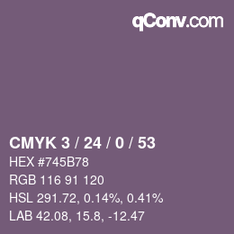 Color code: CMYK 3 / 24 / 0 / 53 | qconv.com