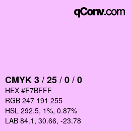 Color code: CMYK 3 / 25 / 0 / 0 | qconv.com