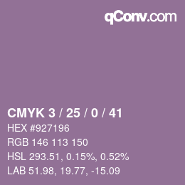 Código de color: CMYK 3 / 25 / 0 / 41 | qconv.com