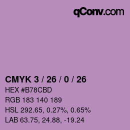 カラーコード: CMYK 3 / 26 / 0 / 26 | qconv.com