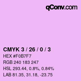 Color code: CMYK 3 / 26 / 0 / 3 | qconv.com