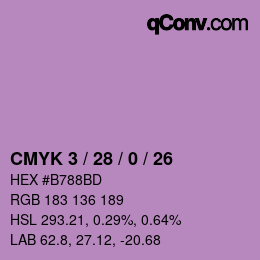 カラーコード: CMYK 3 / 28 / 0 / 26 | qconv.com