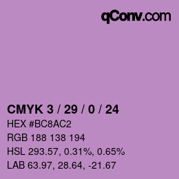 Color code: CMYK 3 / 29 / 0 / 24 | qconv.com