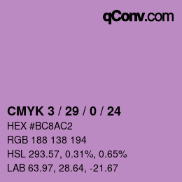 Color code: CMYK 3 / 29 / 0 / 24 | qconv.com