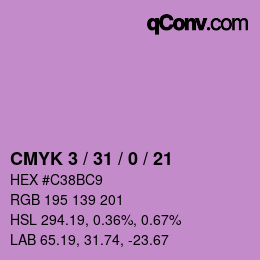 Color code: CMYK 3 / 31 / 0 / 21 | qconv.com