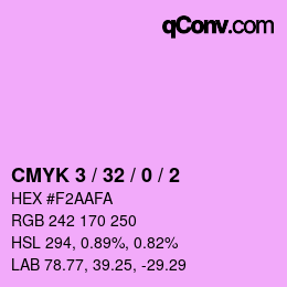 Color code: CMYK 3 / 32 / 0 / 2 | qconv.com