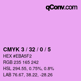 Color code: CMYK 3 / 32 / 0 / 5 | qconv.com