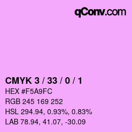 カラーコード: CMYK 3 / 33 / 0 / 1 | qconv.com