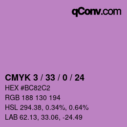 Color code: CMYK 3 / 33 / 0 / 24 | qconv.com