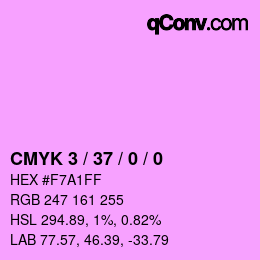 颜色代码: CMYK 3 / 37 / 0 / 0 | qconv.com