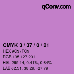 Color code: CMYK 3 / 37 / 0 / 21 | qconv.com