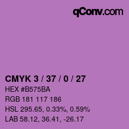 Color code: CMYK 3 / 37 / 0 / 27 | qconv.com
