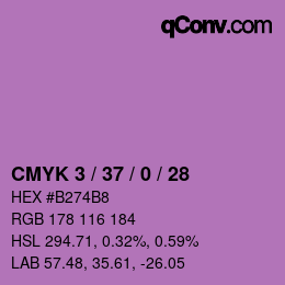 Color code: CMYK 3 / 37 / 0 / 28 | qconv.com