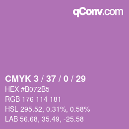 颜色代码: CMYK 3 / 37 / 0 / 29 | qconv.com