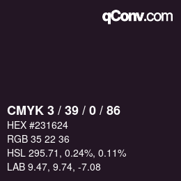 颜色代码: CMYK 3 / 39 / 0 / 86 | qconv.com