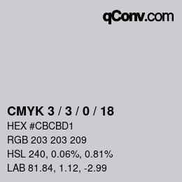 Color code: CMYK 3 / 3 / 0 / 18 | qconv.com