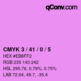 カラーコード: CMYK 3 / 41 / 0 / 5 | qconv.com
