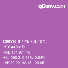 Color code: CMYK 3 / 45 / 0 / 31 | qconv.com