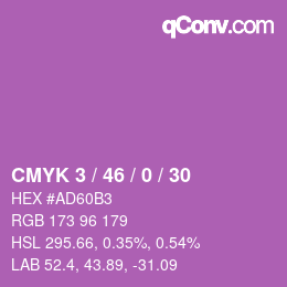 Color code: CMYK 3 / 46 / 0 / 30 | qconv.com