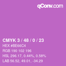 Color code: CMYK 3 / 48 / 0 / 23 | qconv.com